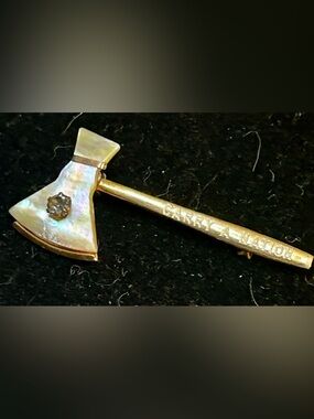 RARE Antique Carry A. Nation HATCHET
PIN...Prohibition Era. American History!